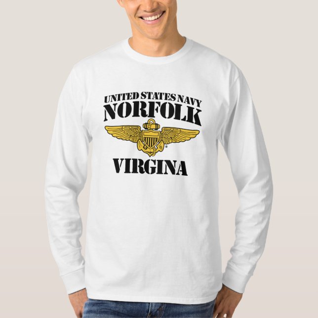 T-shirt USN Norfolk Virgina (Devant)
