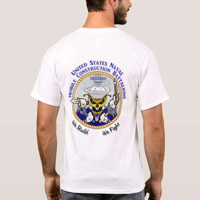 T-shirt USN Seabees, peut faire (Dos)