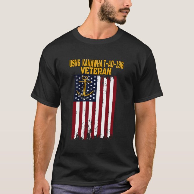 T-shirt Usns Kanawha T-Ao-196 Réapprovisionnement Vet de n (Devant)