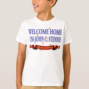 T-shirt USS à la maison bienvenu John C. Stennis