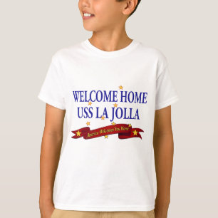 T-shirt USS à la maison bienvenu La Jolla