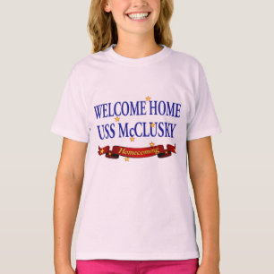 T-shirt USS à la maison bienvenu McClusky