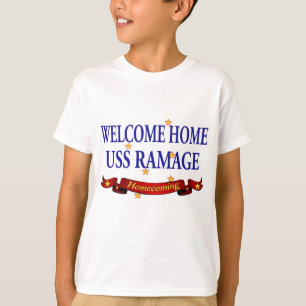 T-shirt USS à la maison bienvenu Ramage