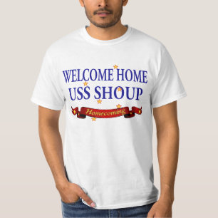 T-shirt USS à la maison bienvenu Shoup