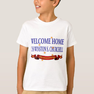 T-shirt USS à la maison bienvenu Winston S. Churchill