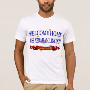 T-shirt USS Abraham Lincoln à la maison bienvenu