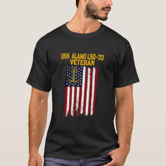 T-shirt USS Alamo LSD-33 Dock Landing Ship Vétéran