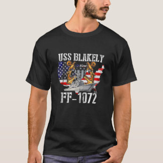 T-shirt USS Blakely FF 1072 Frigate Veterans Son Père Gr