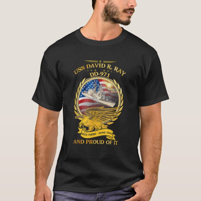 T-shirt USS David R Ray DD 971 1977 2002 (Devant)