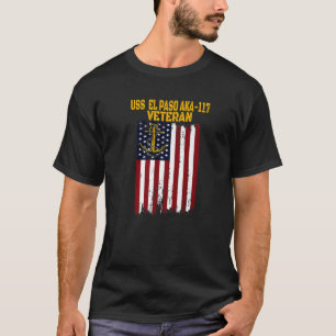 T-shirt USS El Paso AKA-117 LKA-117 Navire cargo amphibie
