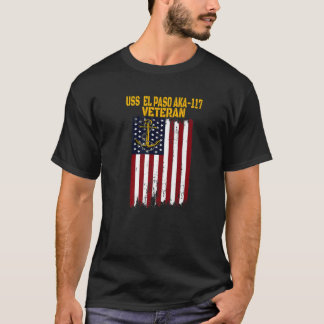 T-shirt USS El Paso AKA-117 LKA-117 Navire cargo amphibie