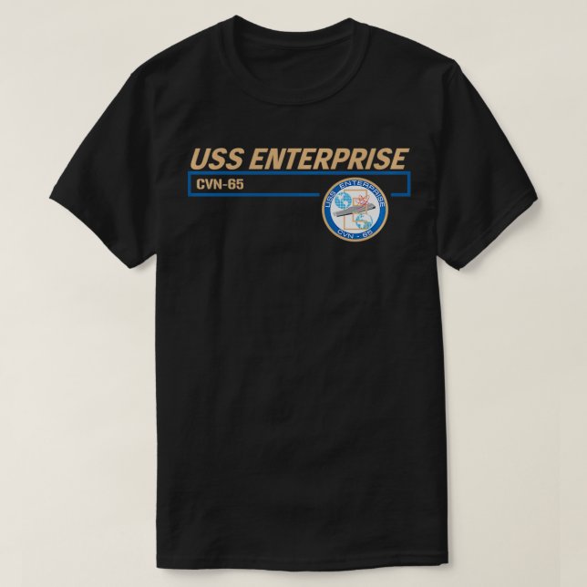 T-shirt USS Enterprise CVN65 (Design devant)