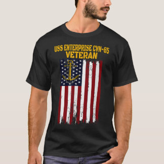 T-shirt USS Enterprise CVN65 CVAN65 Véhicule porte-avions
