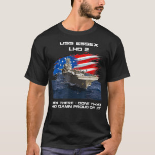 T-shirt USS Essex LHD2 Attaque amphibie Bateau Vétérinaire