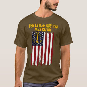 T-shirt USS Esteem MSO438 Jour des vétérans du Minesweeper