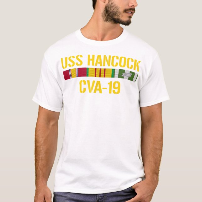 T-shirt USS Hancock CVA19 Vietnam Vétérinaire (Devant)
