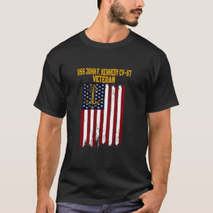 T-shirt USS John F Kennedy CV 67 Avion Transporteur Vétéri