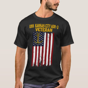 T-shirt USS Kansas City AOR3 Réapprovisionnement Oiler Shi