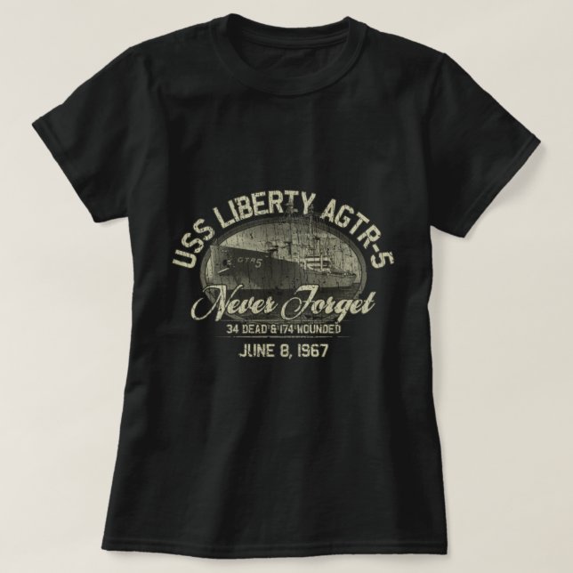T-shirt USS Liberty AGTR-5 1967 (Design devant)