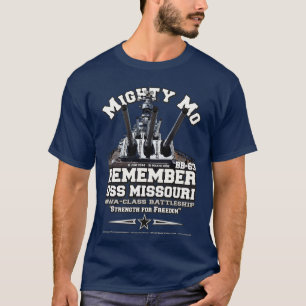 T-shirt USS Missouri BB63 Bataillon vétérans de la marine