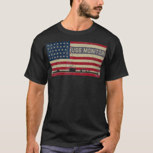 T-shirt USS Monitor Bateau Ironclic Union américaine de gu