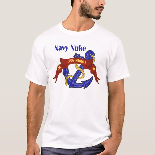 T-shirt ~ USS Nimitz d'arme nucléaire de marine (Devant)