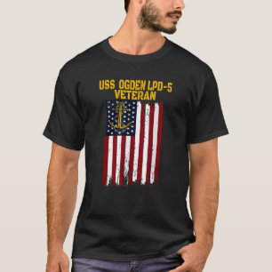 T-shirt USS Ogden LPD 5 Docks de transport amphibie Vétéri