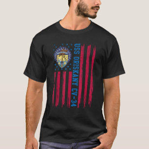 T-shirt USS Oriskany CV 34 American Flag Aircraft Carrier