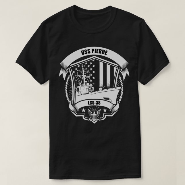 T-shirt USS Pierre LCS38  (Design devant)