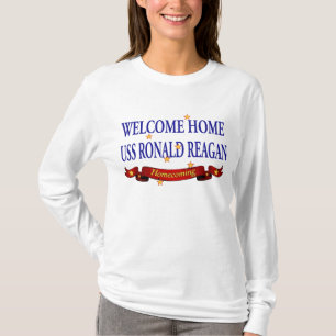 T-shirt USS Ronald Reagan à la maison bienvenu