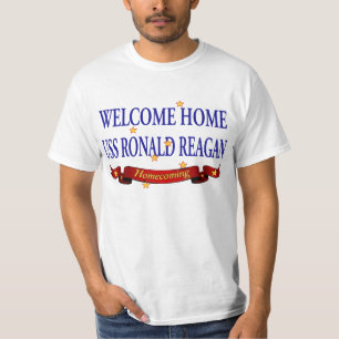 T-shirt USS Ronald Reagan à la maison bienvenu