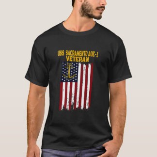T-shirt USS Sacramento AOE-1 Fast Combat Support Ship Vete