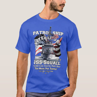 T-shirt USS Squall PC7 Navy Patrol Navire vétérans