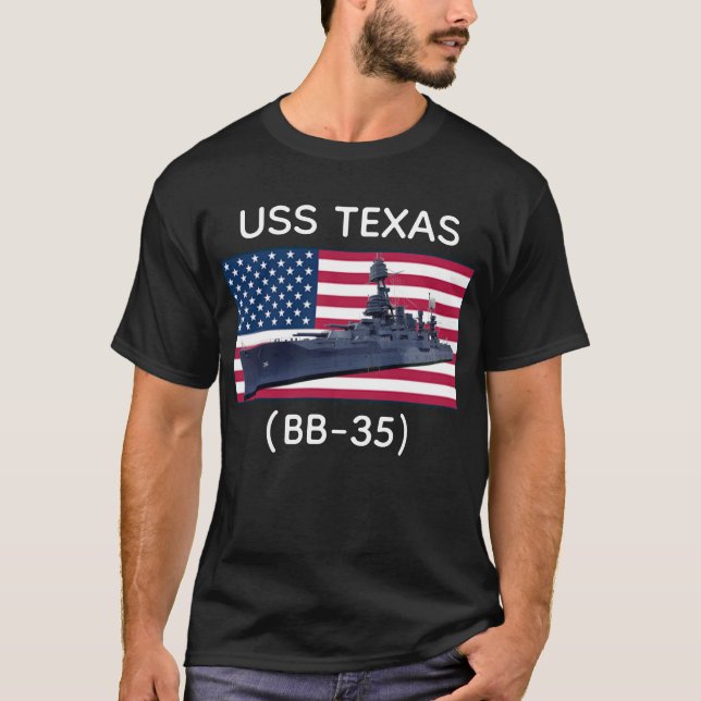 T-shirt USS Texas (BB-35) (Devant)