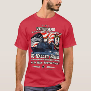 T-shirt USS Valley Forge CG50 vétérans de croisière de la