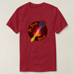 T-shirt Ustensile du diable - Doodle de porc non binaire s
