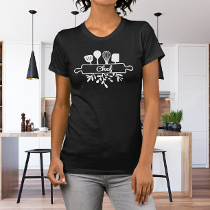 T-shirt Ustensiles de cuisine de chef en ligne art