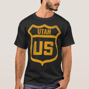 T-shirt Utah - Autoroute américaine en détresse patiné loo