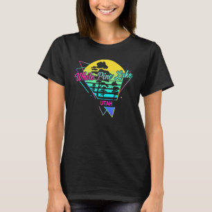 T-shirt Utah États-Unis Nostalgique Rétro Lac White Pine