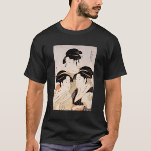 T-shirt Utamaro Ukiyoe Japonais Trois Bijin