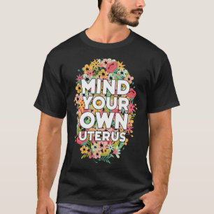 T-shirt Utérus floral support Hystérectomie produit de réc