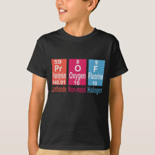 T-SHIRT UTILISATION D'ÉLÉMENTS SUR LA TABLE PÉRIODIQUE