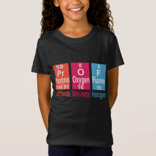 T-Shirt UTILISATION D'ÉLÉMENTS SUR LA TABLE PÉRIODIQUE POU