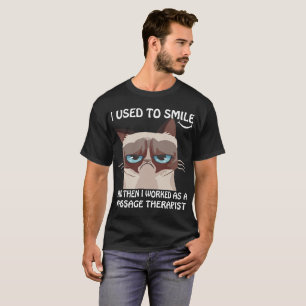 T-shirt Utilisé pour sourire alors j'ai travaillé comme