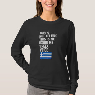 T-shirt Utiliser mon drapeau vocal grec J'aime la Grèce