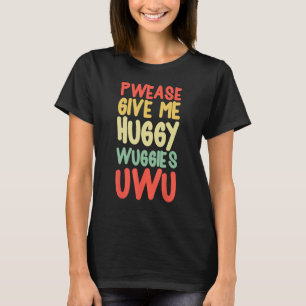 T-shirt UWU OWO Furries Mème Mèmes Drôle Mèmes Weeb Furry 