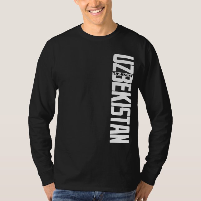 T-shirt UZB_vert_Tashkent_white (Devant)
