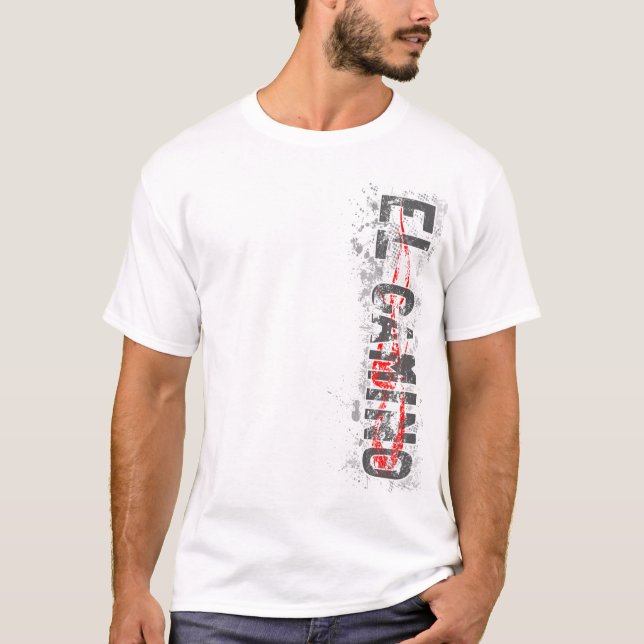 T-shirt v2 rouge d'EL Camino Vert (Devant)