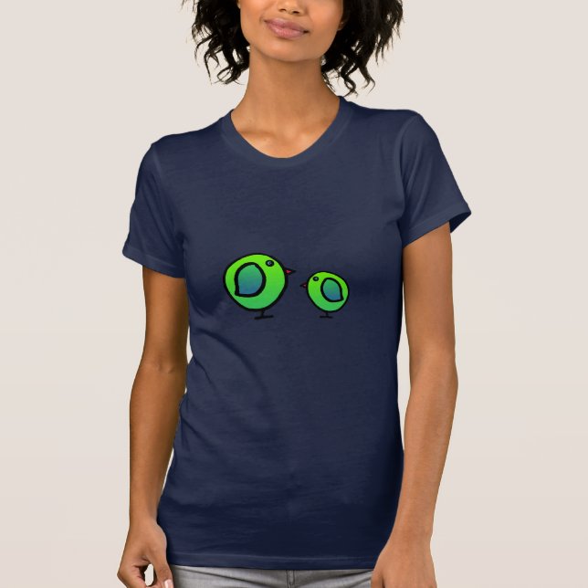 T-shirt V-Cou pur de Birdy (Devant)