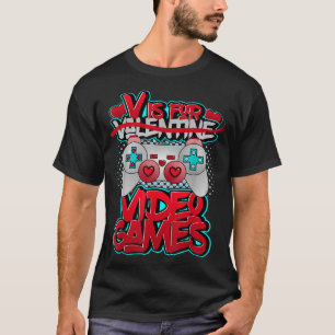 T-shirt V est pour Vodka Anti Valentine's Day Vodka